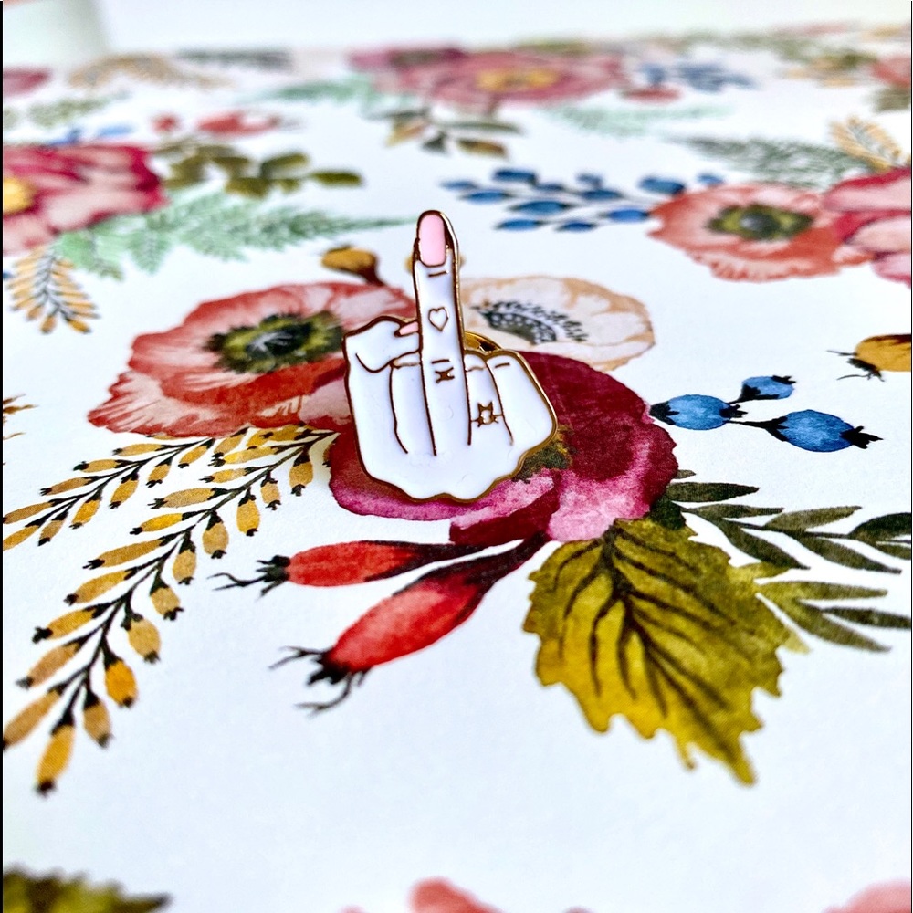 Middle Finger Pin